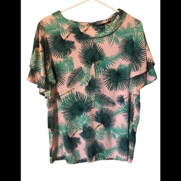 Palm leaves blouse - Picture 13 of 15